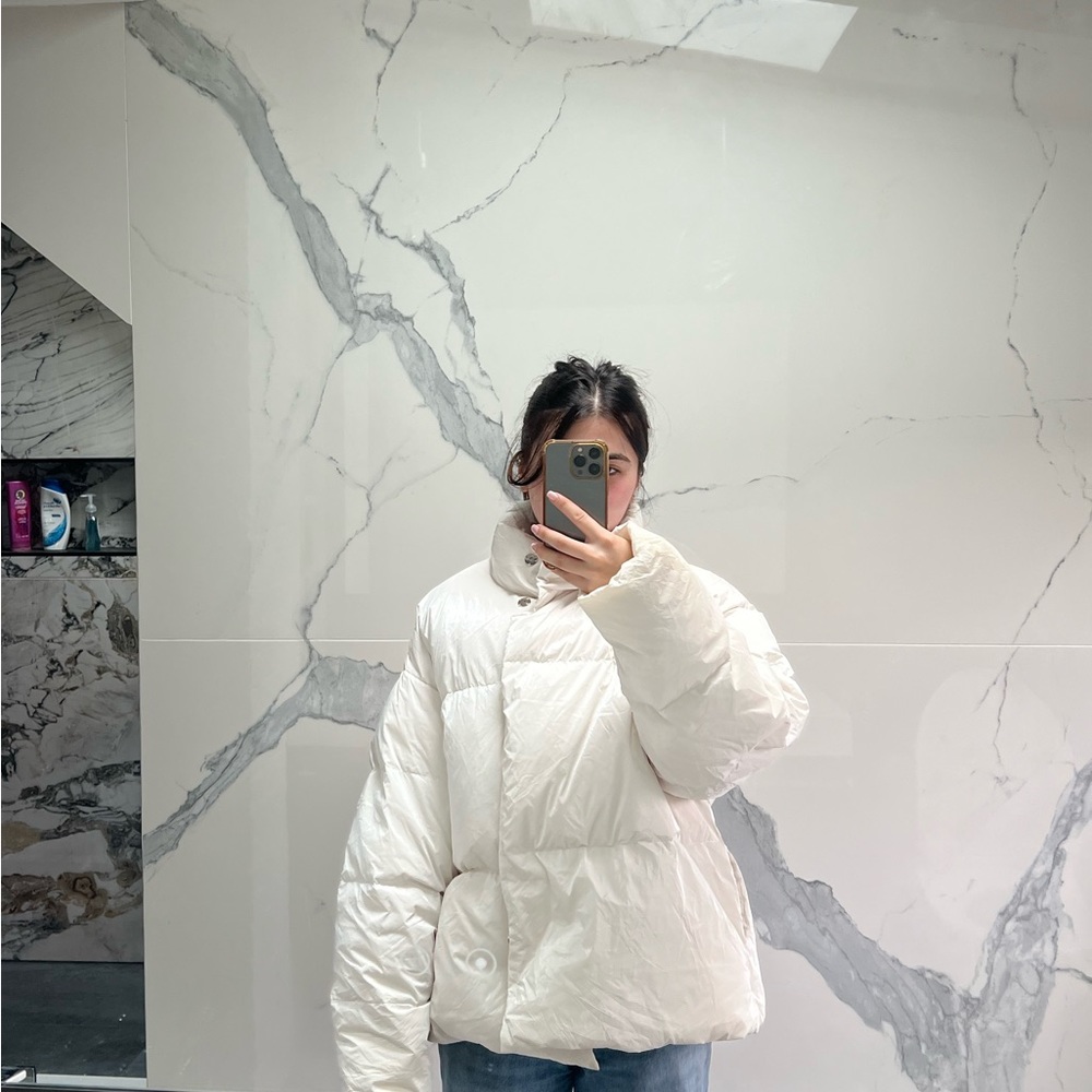 Super laga F white puffer jacket